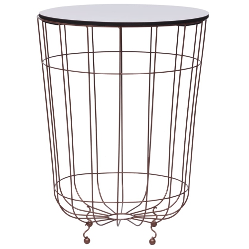 vidaXL Coffee Table Gold Ø 15.7"