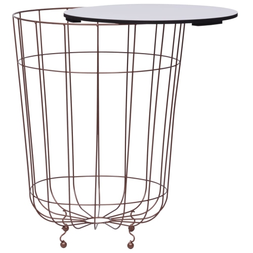 vidaXL Coffee Table Gold Ø 15.7"