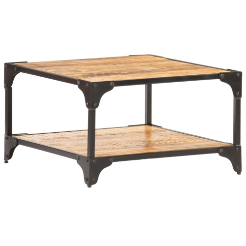 VIDAXL  Coffee Table 23.6"x23.6"x13.8" Solid Wood In Mango