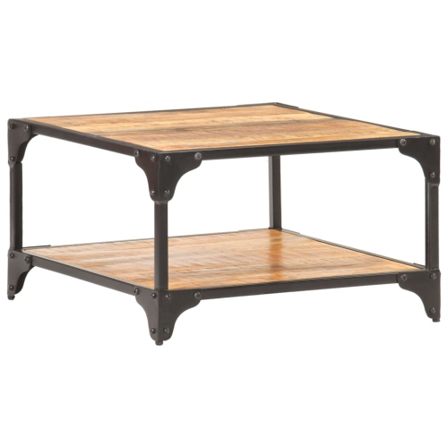 vidaXL Coffee Table 23.6"x23.6"x13.8" Solid Mango Wood