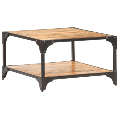 vidaXL Coffee Table 23.6"x23.6"x13.8" Solid Mango Wood
