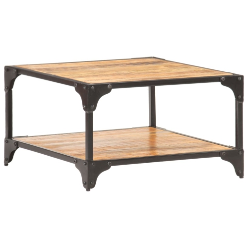 vidaXL Coffee Table 23.6"x23.6"x13.8" Solid Mango Wood