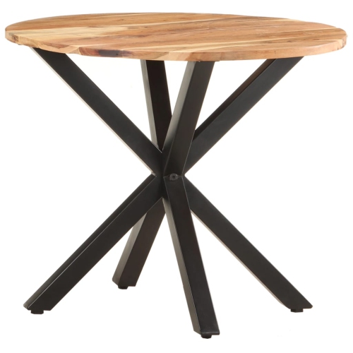 vidaXL Side Table 26.8"x26.8"x22" Solid Acacia Wood