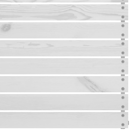 Canapé central de patio VidaXL blanc uni Pinewood