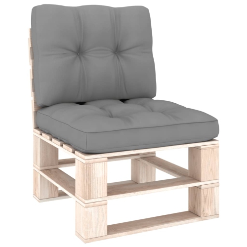 VIDAXL  Pallet Sofa Cushions 2 PCs In Gray