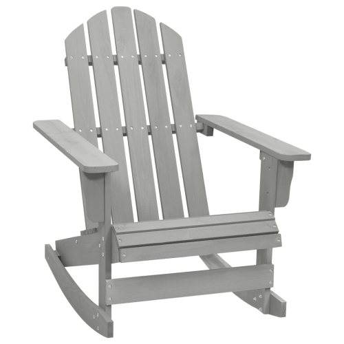 vidaXL Patio Rocking Chair Wood Gray