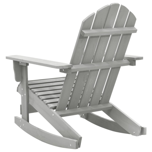 vidaXL Patio Rocking Chair Wood Gray