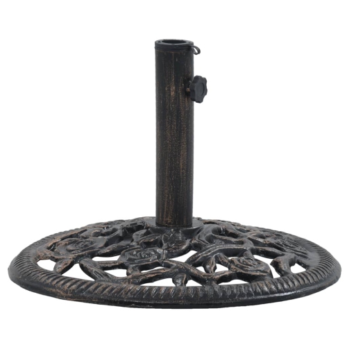 vidaXL Umbrella Base Bronze 26.5 lbs 18.9" Cast Iron