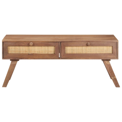 Table basse VidaXL en bois de manguier massif, 39.4 x 23,6 x 15,7 po