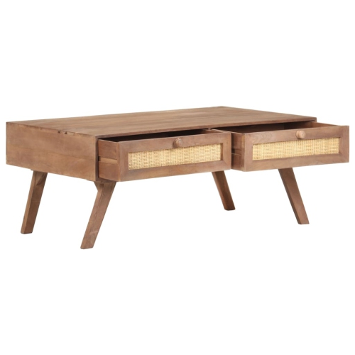 Table basse VidaXL en bois de manguier massif, 39.4 x 23,6 x 15,7 po