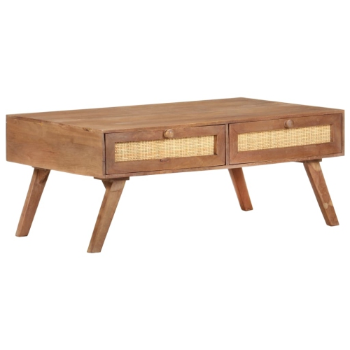 Table basse VidaXL en bois de manguier massif, 39.4 x 23,6 x 15,7 po