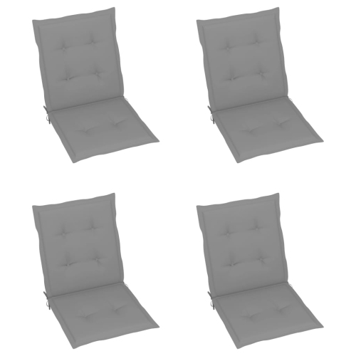 vidaXL Garden Chair Cushions 4 pcs Gray 39.4"x19.7"x1.2"