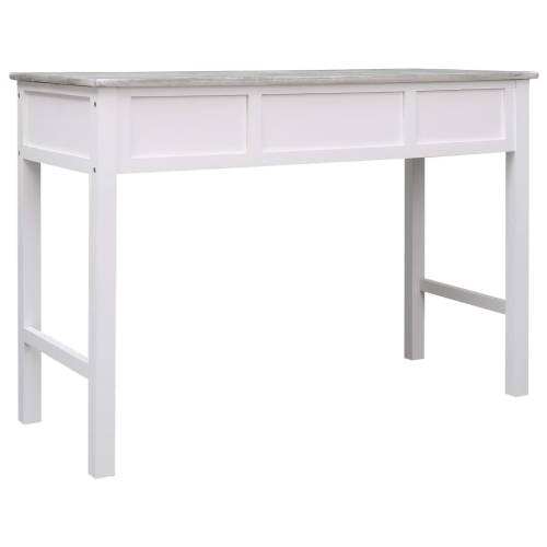 Bureau d’écriture vidaXL gris 43.3 x 17,7 x 29,9 po bois