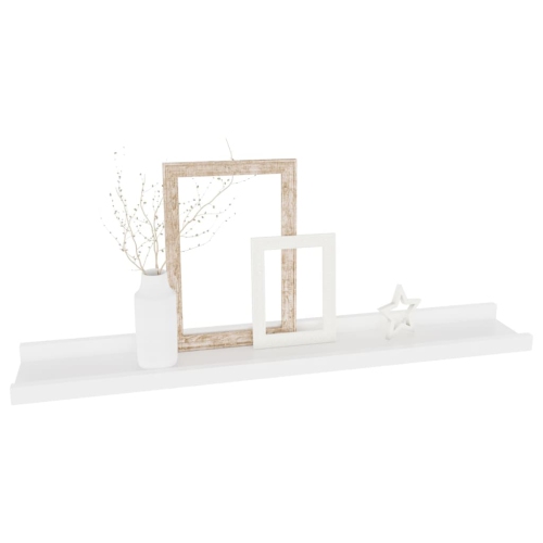 vidaXL Wall Shelves 4 pcs White 23.6"x3.5"x1.2"