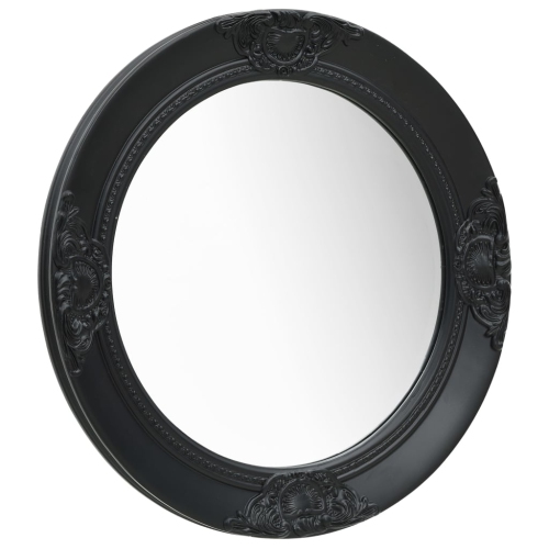VIDAXL  Wall Mirror Baroque Style 19.7" In Black