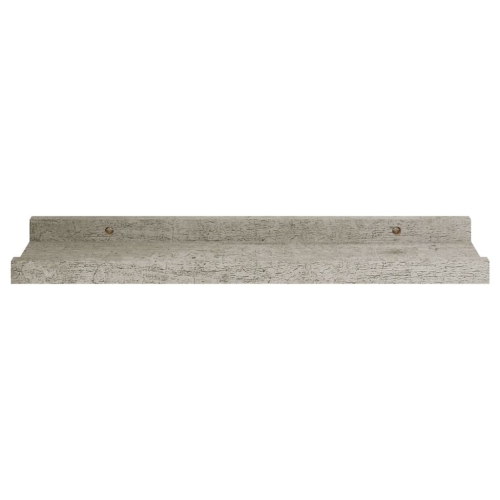 vidaXL Wall Shelves 2 pcs Concrete Gray 15.7"x3.5"x1.2"