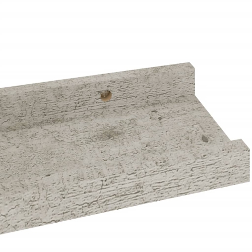 vidaXL Wall Shelves 2 pcs Concrete Gray 15.7"x3.5"x1.2"