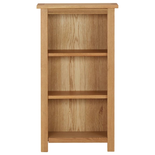vidaXL Bookcase 17.7"x8.9"x32.3" Solid Oak Wood