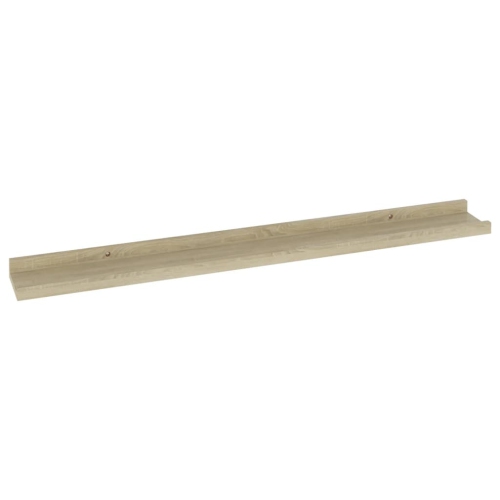 vidaXL Wall Shelves 2 pcs Sonoma Oak 31.5"x3.5"x1.2"