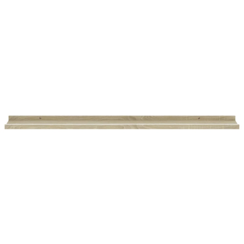 vidaXL Wall Shelves 4 pcs White and Sonoma Oak 39.4"x3.5"x1.2"