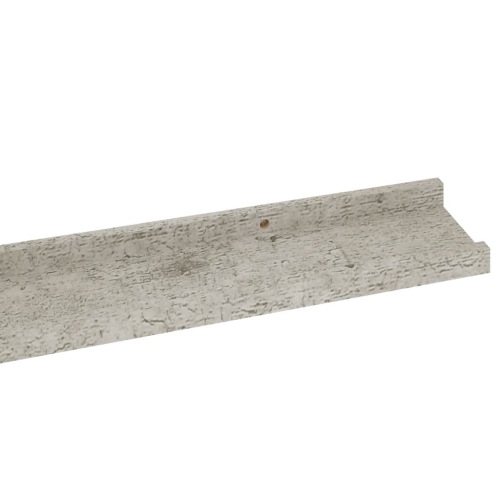 vidaXL Wall Shelves 2 pcs Concrete Gray 39.4"x3.5"x1.2"