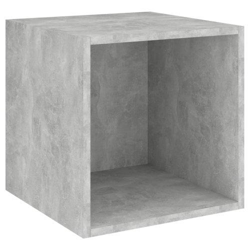 vidaXL Wall Cabinet Concrete Gray 14.6"x14.6"x14.6" Chipboard