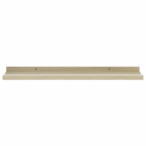 vidaXL Wall Shelves 4 pcs White and Sonoma Oak 23.6"x3.5"x1.2"