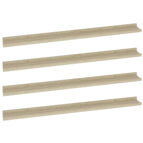 vidaXL Wall Shelves 4 pcs Sonoma Oak 39.4"x3.5"x1.2"
