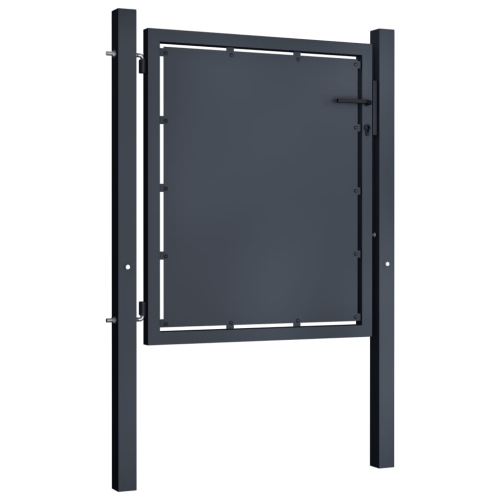 vidaXL Garden Gate Steel 39.4"x29.5" Anthracite