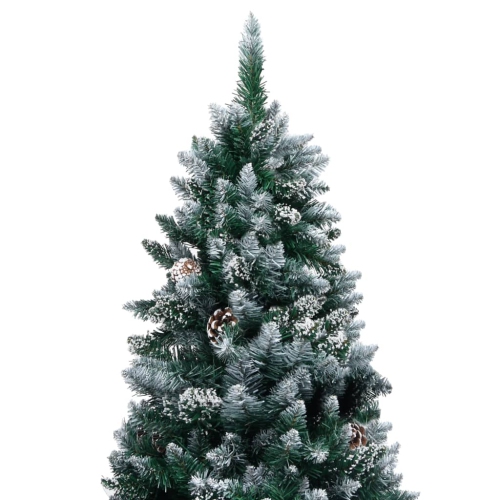 vidaXL Artificial Christmas Tree with Pine Cones and White Snow 59.1"
