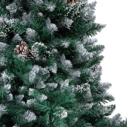 vidaXL Artificial Christmas Tree with Pine Cones and White Snow 59.1"