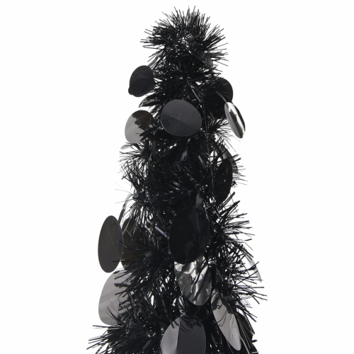vidaXL Pop-up Artificial Christmas Tree Black 59.1" PET
