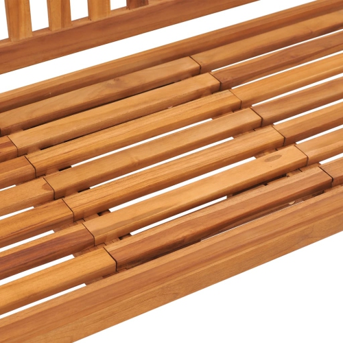 vidaXL 3-Seater Patio Bench with Table 59.1" Solid Teak Wood