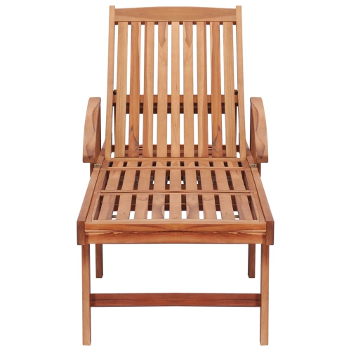 vidaXL Sun Loungers 2 pcs Solid Teak Wood