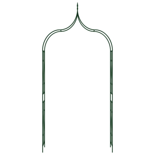 vidaXL Garden Arch Dark Green 47.2"x15"x101.6" Iron