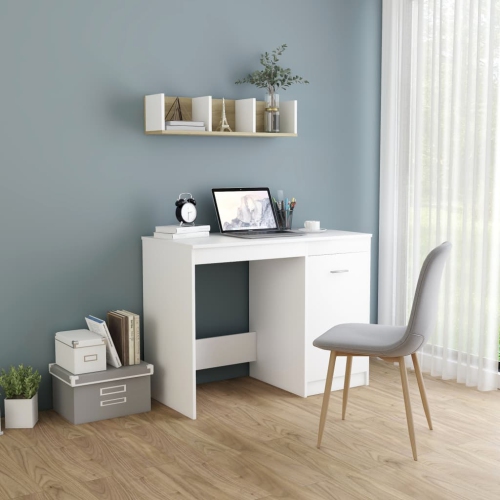 Bureau blanc vidaXL de 39.4 x 19,7 x 29,9 po en carton renforcé