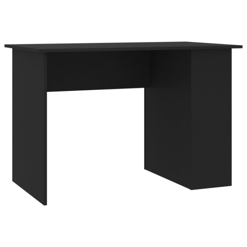 vidaXL Desk Black 43.3"x23.6"x28.7" Chipboard