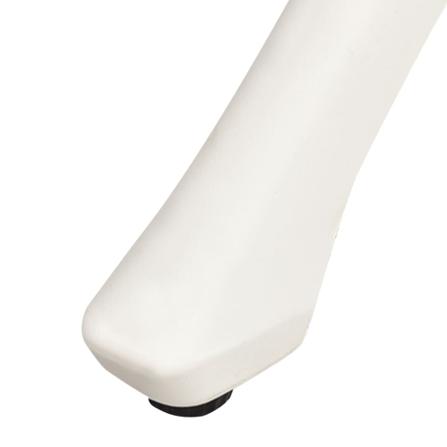 vidaXL Patio Table White 35.4"x35.4"x29.1" Cast Aluminum