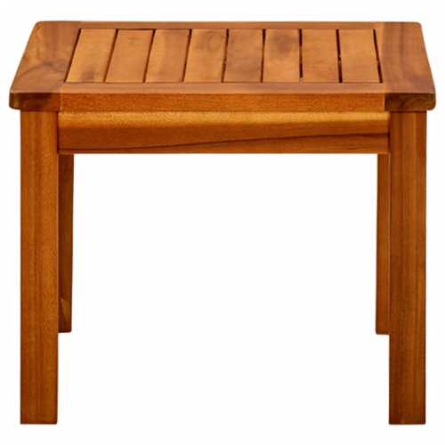 vidaXL Patio Coffee Table 17.7"x17.7"x14.1" Solid Acacia Wood