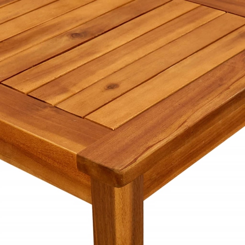 vidaXL Patio Coffee Table 17.7"x17.7"x14.1" Solid Acacia Wood