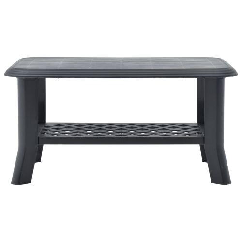 vidaXL Coffee Table Anthracite 35.4"x23.6"x18.1" Plastic