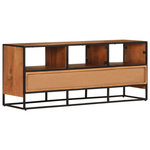 vidaXL TV Cabinet 43.3"x11.8"x17.7" Solid Acacia Wood