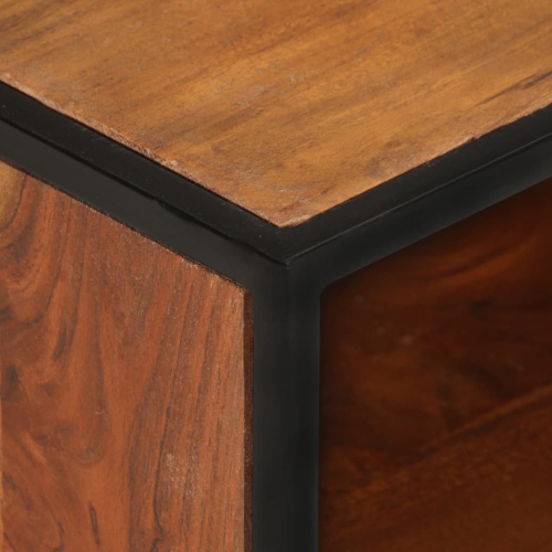 vidaXL TV Cabinet 43.3"x11.8"x17.7" Solid Acacia Wood