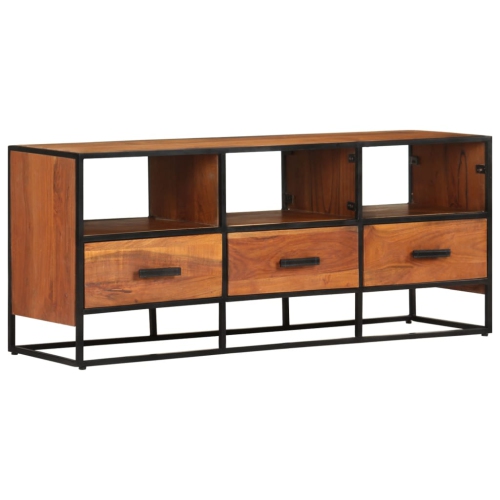 vidaXL TV Cabinet 43.3"x11.8"x17.7" Solid Acacia Wood
