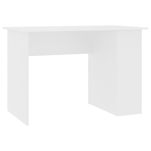 vidaXL Desk White 43.3"x23.6"x28.7" Chipboard