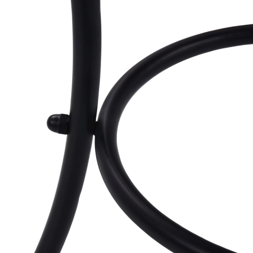 Table bistro à motif de mosaïque orange/gris de 23.6 po en céramique VidaXL