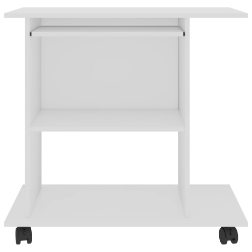 vidaXL Computer Desk White 31.5"x19.7"x29.5" Chipboard
