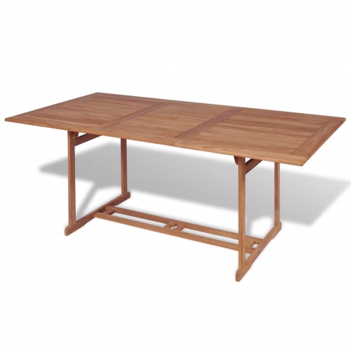 VIDAXL  Patio Table 70.9"x35.4"x29.5" Solid Teak Wood