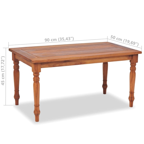 vidaXL 4 Piece Patio Lounge Set with Cushions Solid Teak Wood