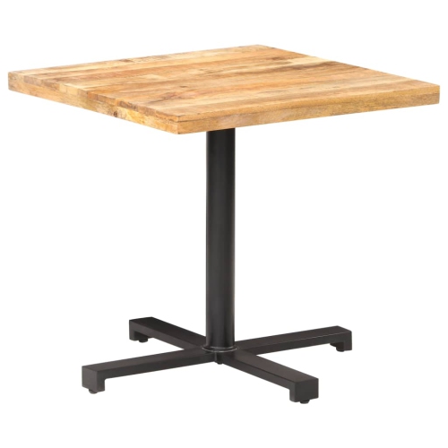 VIDAXL  Bistro Table Square 31.4"x31.4"x29.5" Rough Mango Wood